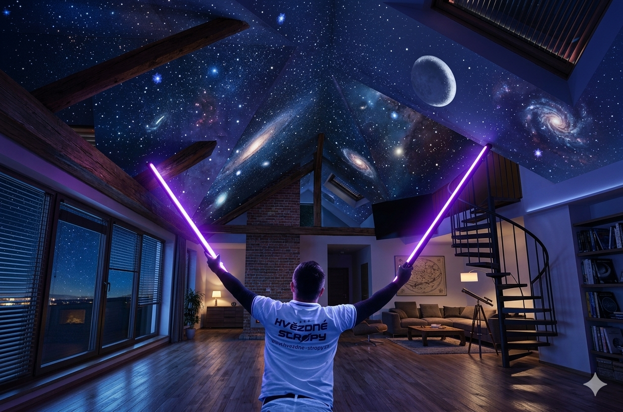 Strop, který přes den nepoznáte.